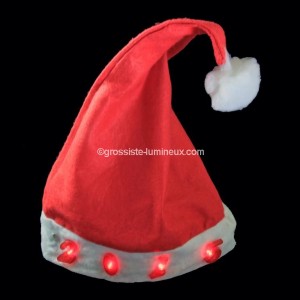 Bonnet de No&euml;l lumineux "2019"
