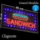 Enseigne Lumineuse "SANDWICH" Grand Modèle
