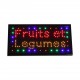 Enseigne Lumineuse leds "FRUITS ET LEGUMES"