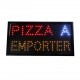 Enseigne Lumineuse leds "PIZZA A EMPORTER"