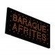 Enseigne Lumineuse leds "BARAQUE A FRITES"