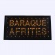 Enseigne Lumineuse leds "BARAQUE A FRITES"