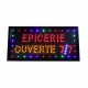 Enseigne Lumineuse led "EPICERIE OUVERTE 7/7"