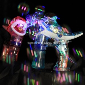 Pistolet &agrave; Bulles Lumineux "Dauphin"